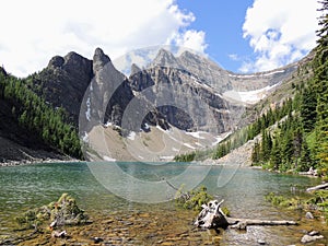 Tea House Views hiking around Lake Agnes, close to Lakeview trail, Plain of six glaciers, Lake Agnes, Mirror Lake, Little and Big