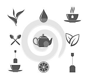 Tea. Icon set