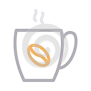 Tea vector color line   icon