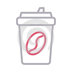Tea vector  color line  icon