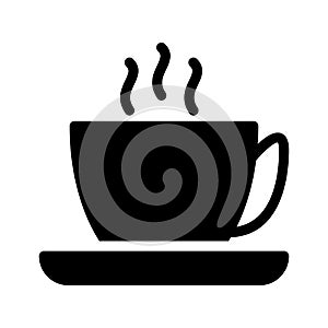 Tea vector glyph flat  icon