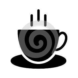 Tea vector glyph flat  icon