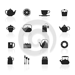 Tea Icons Set