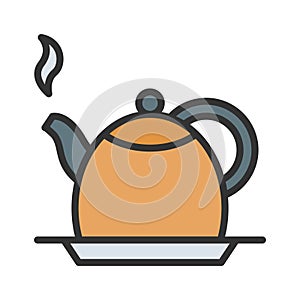Tea Kettel Icon Image.