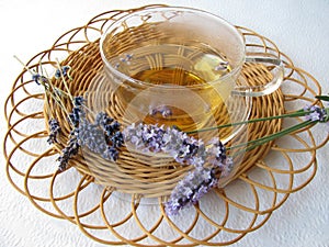 Tea with lavenders