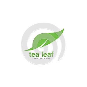 tea leaf logo vector icon illustration