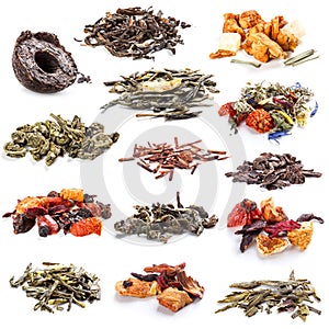 Tea leaves collection