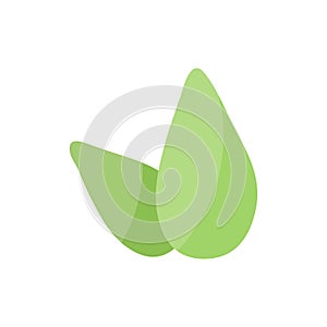 Tea leaves vector flat icon