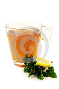 Tea with lemon photo