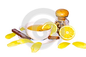 Tea,lemon,cinnamon as natural remedies for cold