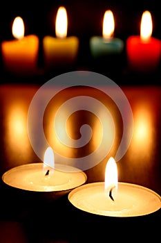 Tea lights & candles