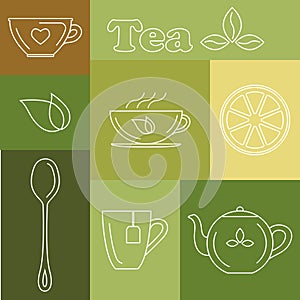 Tea linear icon