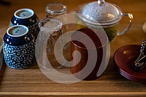 A Tea Making Set in Japan for Green Tea