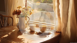 tea morning table