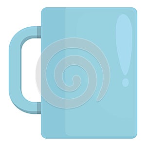 Tea mug icon cartoon vector. Kitchen equipment