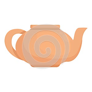 Tea pot icon cartoon vector. Home equipment