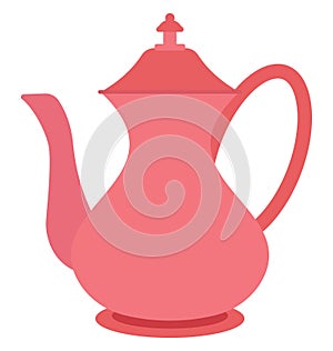 Tea Pot Isolated Vector Icon editable