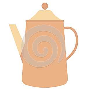 Tea Pot Isolated Vector Icon editable Tea Pot Isolated Vector Icon editable