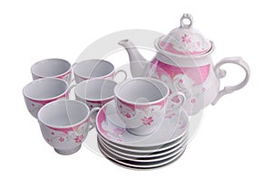 Tea pot set, Porcelain tea pot and cup