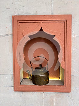 Tea Pot Sitting in Niche