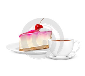 Tea Realistic Composition