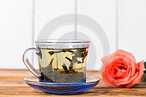 Tea and rose