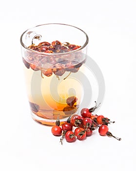 Tea from rose hips