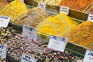 Tea shop in Grand Bazaar, Istanbul, Turkey.