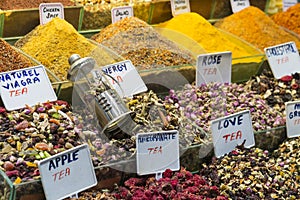 Tea shop in Grand Bazaar, Istanbul, Turkey.