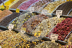 Tea shop in Grand Bazaar, Istanbul, Turkey.