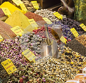 Tea shop in Grand Bazaar, Istanbul, Turkey.