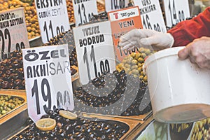 Tea shop in Grand Bazaar, Istanbul, Turkey.