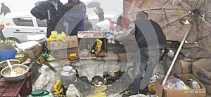 Tea shop in rohtang pass on 21,0000ft to sea leval