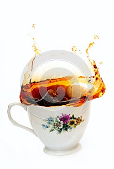 Tea splash