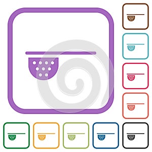 Tea stainer simple icons