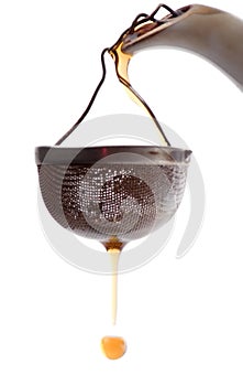 Tea-strainer closeup