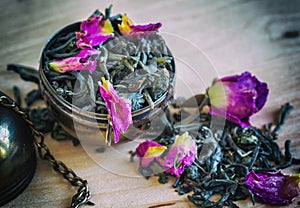 Tea strainer closeup