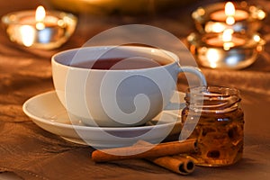 Tea time with cinnamon