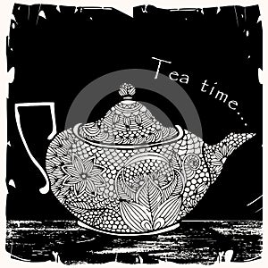 Tea time illustration