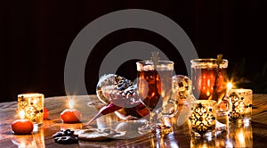 Tea time with tea and homemade cookies