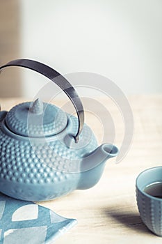 Tea time zen way, asian aesthetics.