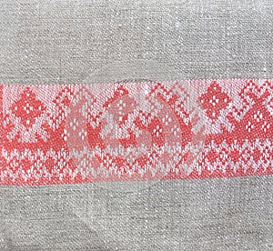 Tea towel with a folk design