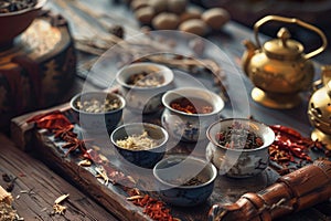 Tea of traditional chinese medicine