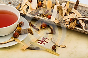 Tea for traditional chinese medicine