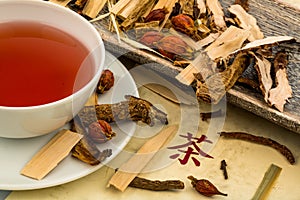 Tea for traditional chinese medicine