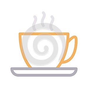 Tea vector color line icon