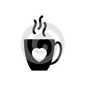 Tea vector glyph flat icon