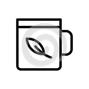 Tea vector thin line icon