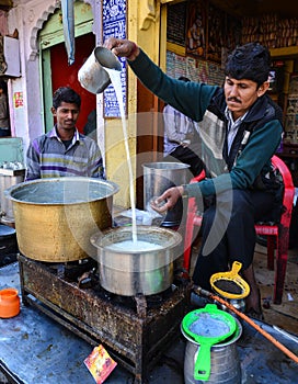 Tea vendor in India