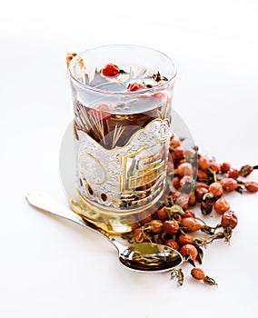 Tea with a wild rose